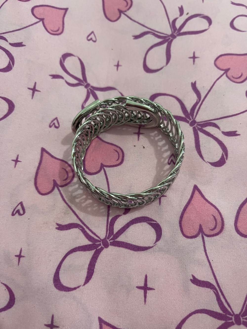 Classic Silver Multi-Loop Chain Bracelet - Women's Jewelry - Picture 3 of 4